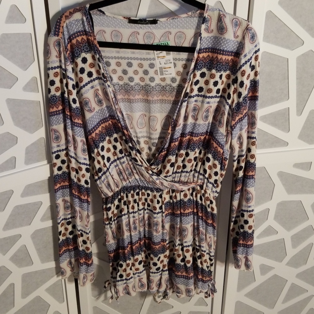 Papaya Paisley Short Rompers